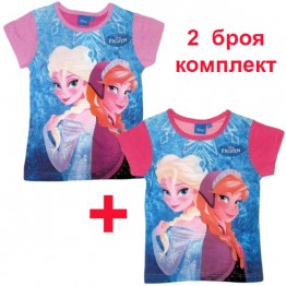 Тениски Frozen 2 броя комплект