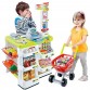 Детски супермаркет с количка за пазаруване