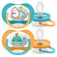 Philips AVENT Ортодонтични залъгалки Ultra Air Animals + стерилизаторна кутия (6-18м), ПИНГВИН/КОСТЕНУРКА, 2 бр./оп. SCF080/07