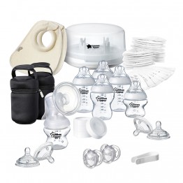 Tommee Tippee Комплект за кърмене със стерилизатор за микровълнова 423585