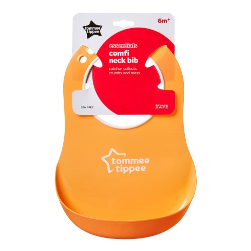 Tommee Tippee Мек лигавник Comfi Neck Bib 6м+, оранжев 46350041