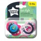 Tommee Tippee Ортодонтични залъгалки FUN STYLE, 0-6м, 2 бр./оп., Котка/Пиле 43335785