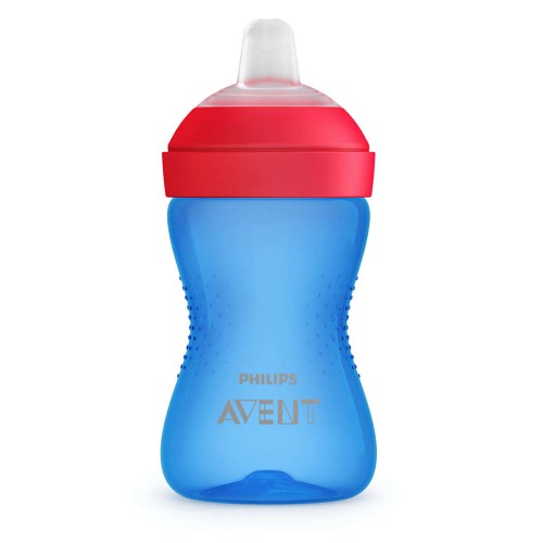 Philips AVENT Неразливаща се чаша с мек накрайник, 300мл, 9м+, синя SCF802/01