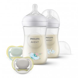 Philips AVENT SCD837/11 Подаръчен комплект за бебе Natural Response Октоподи с 2 шишета и 2 залъгалки