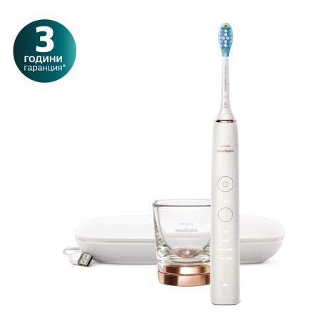 Philips Sonicare Звукочестотна четка за зъби Diamond Clean, серия 9000, Rose Gold HX9911/94