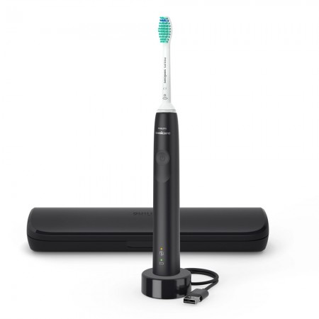 Philips Sonicare Звукочестотна четка за зъби series 3100, черна HX3673/14