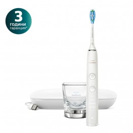 Philips Sonicare Звукочестотна четка за зъби Diamond Clean, серия 9000, бяла HX9911/27