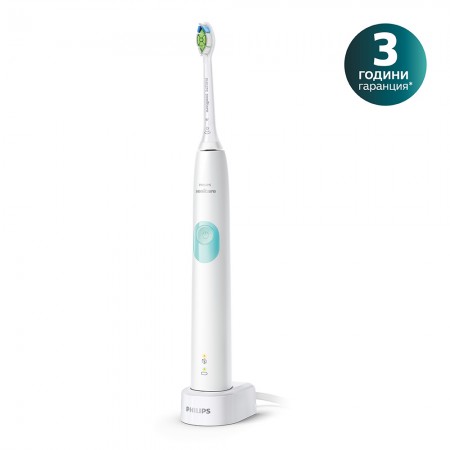 Philips Sonicare Звукочестотна четка за зъби ProtectiveClean 4300, бяла HX6807/24