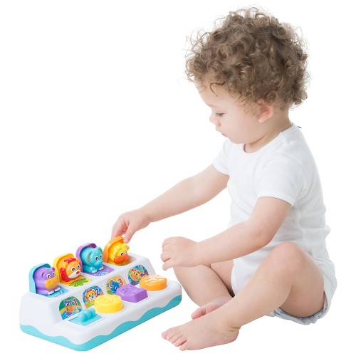 PLAYGRO +LEARN Музикална играчка със светлини Изскачащи животни