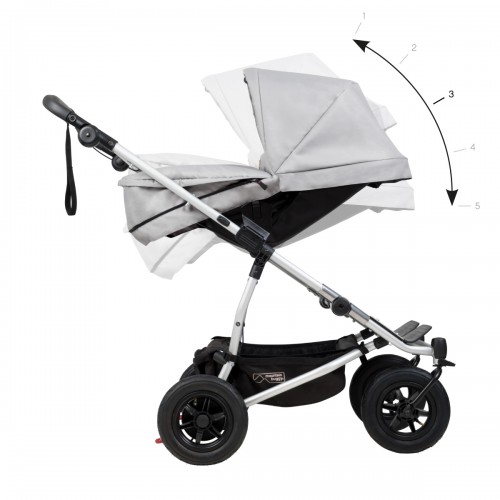 Mountain Buggy Кош за новородено PLUS за количка DUET V3.2, Silver (светло сив)