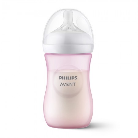 Philips AVENT Шише за хранене Natural Response 260 мл 1м+ розово SCY903/11