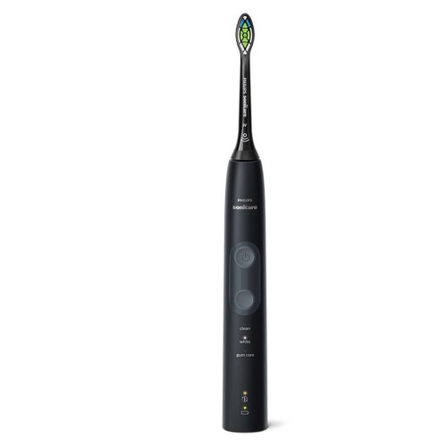 Philips Sonicare Звукочестотна четка за зъби ProtectiveClean 5100 + UV санитайзер, черна HX6850/57