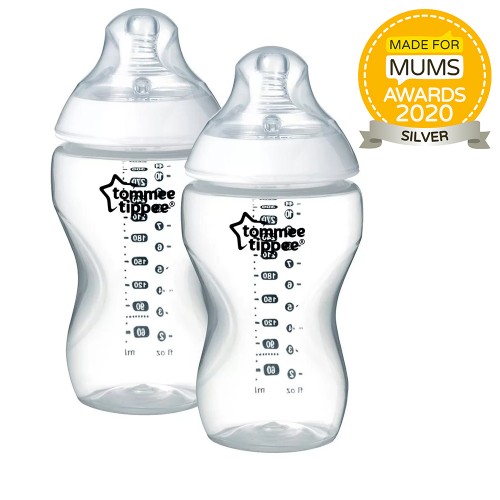 Tommee Tippee Шише за хранене Easi-Vent 3м+, 340 мл, 2 бр./оп. 42262075