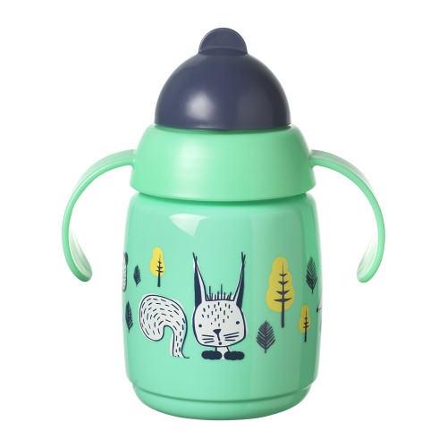 Tommee Tippee SuperStar Неразливаща се чаша със сламка с дръжки 300 мл |iventas.bg