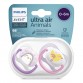 Philips AVENT Ортодонтични залъгалки Ultra Air Animals + стерилизаторна кутия (0-6м), ПИНГВИН/ПТИЦА, 2 бр./оп. SCF080/06