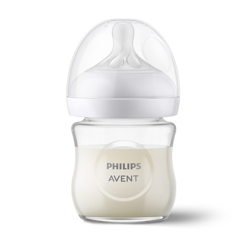 Philips AVENT Стъклено шише за хранене Natural Response 120 мл 0м+ SCY930/01