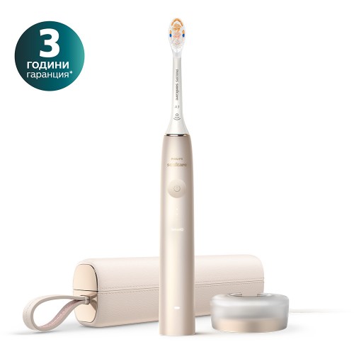 Звукочестотна четка за зъби Philips Sonicare Prestige серия 9900 SenseIQ, цвят шампанско HX9992/11