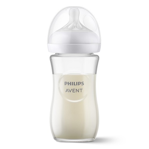 Philips AVENT Стъклено шише за хранене Natural Response 240 мл 0м+ SCY933/01