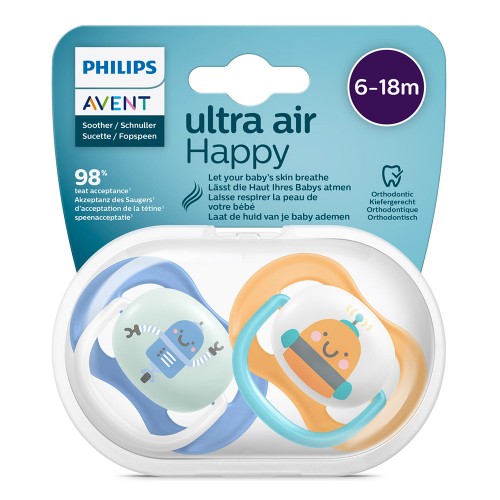 Philips AVENT Залъгалки Ultra Air HAPPY