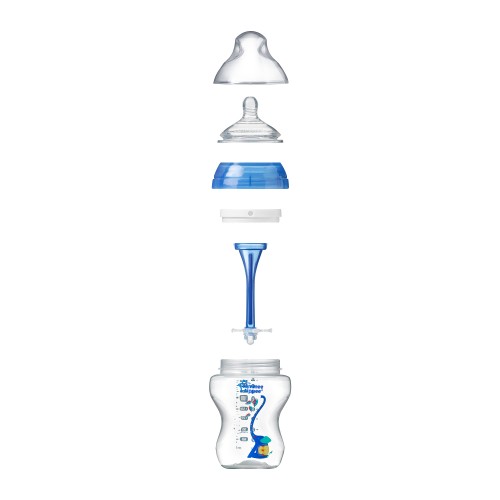 Tommee Tippee Шише за хранене Advanced Anti-Colic 3м+, 340 мл, Синьо с декорация 42257875