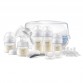 Philips AVENT SCD430/50 Комплект за кърмене с ръчна помпа за кърма, MW стерилизатор, 2 залъгалки, 4 шишета, 4 биберона и четка