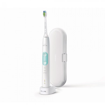 Philips Sonicare Звукочестотна четка за зъби ProtectiveClean 5100, HX6857/28, бяла HX6857/28