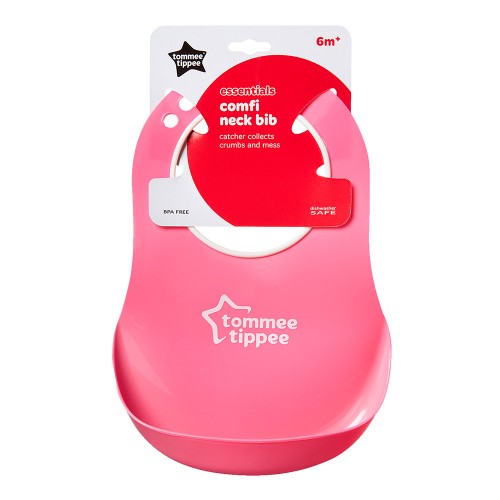 Tommee Tippee Мек лигавник Comfi Neck Bib 6м+, розов 46350041