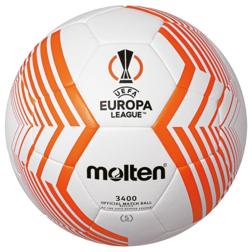 Футболна топка MOLTEN F5U3400-23 UEFA Europa League Replica, Лепена и шита, Размер 5