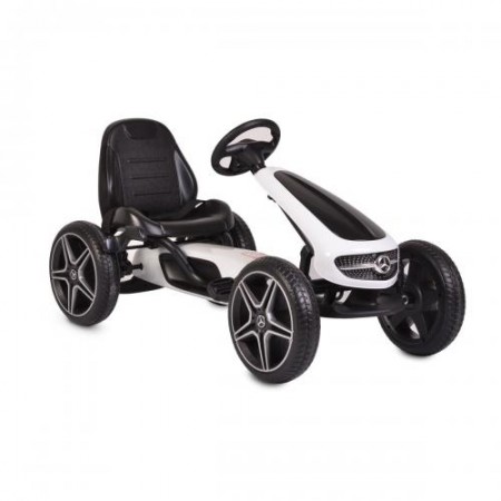 Картинг Mercedes Benz Go Kart EVA бял