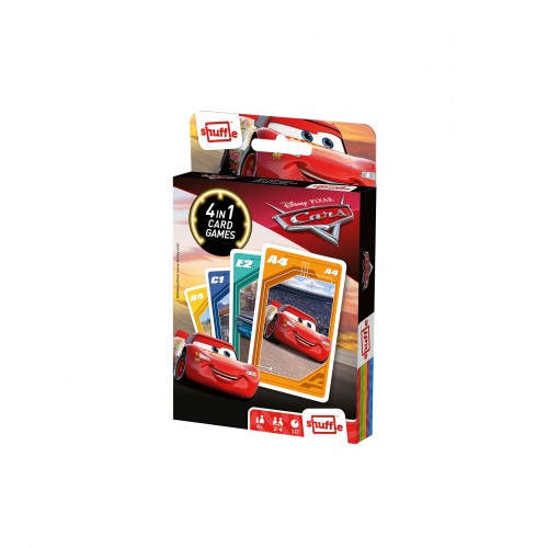 Cartamundi Карти за игра Cars, 4 в 1