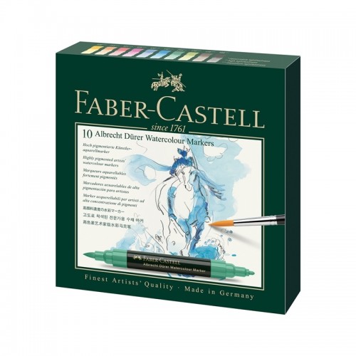 Faber-Castell Акварелен маркер Albrecht Dürer, 10 цвята