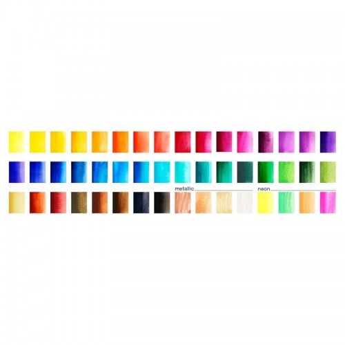 Faber-Castell Акварелни бои, в кутия - палитра, 48 цвята