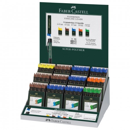 Faber-Castell Мини графити, различни твърдости, 12 броя в опаковка, 144 опаковки в дисплей