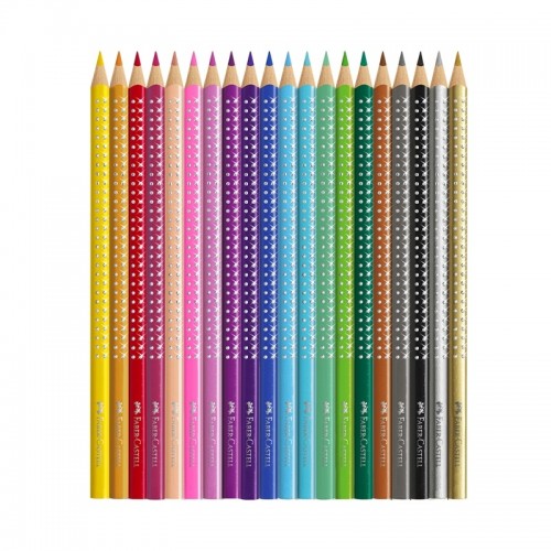 Faber-Castell Цветни моливи Sparkle, 20 цвята, с острилка