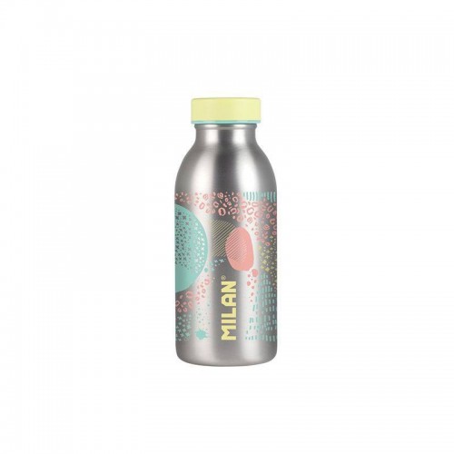 Milan Бутилка за вода Silver, изотермична, 354 ml, жълта