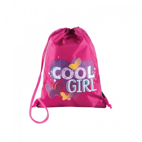 Pulse Чанта за спорт Cool Girl, тип мешка, с връзки, розова